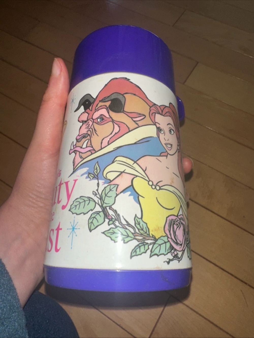 Disney Beauty and the Beast Travel Mug - Purple and Yellow